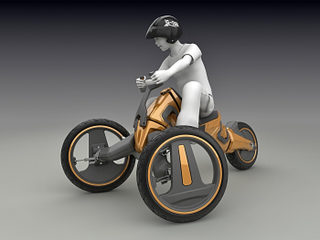 Illustration for article titled Rebirth of the Big Wheel: Matias Conti's Transformable Spin Vehicle